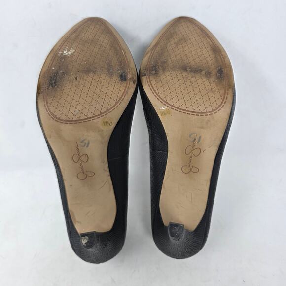 Jessica Simpson Black Platform High Heels Pumps Womens Size 10 - Picture 7 of 10